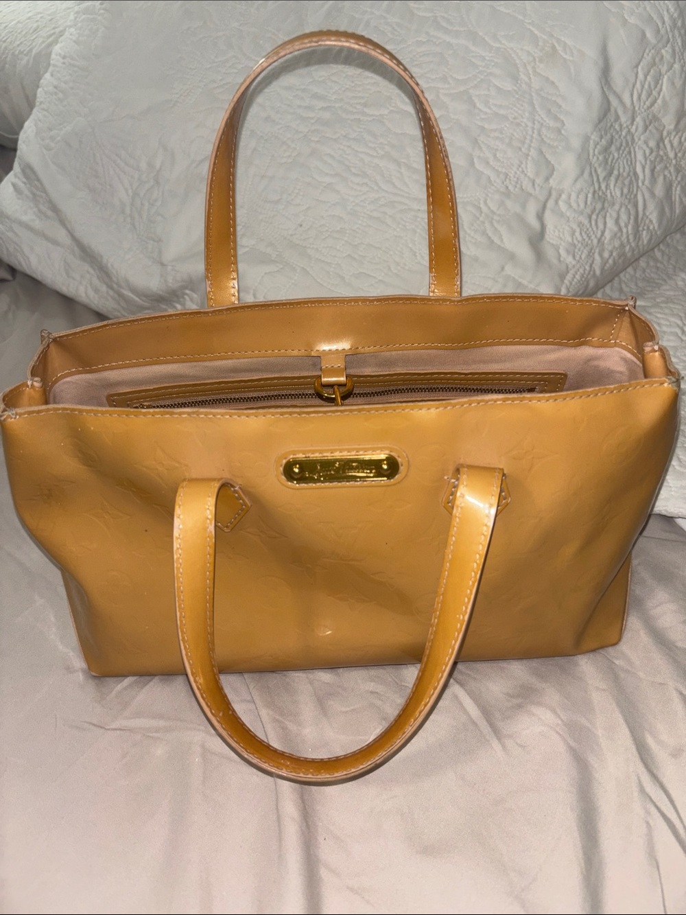Louis Vuitton Wilshire Vernis - beige monogram - Picture 2 of 6